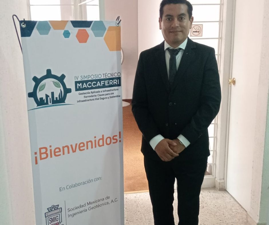 Ing. José Ramón López en el el IV Simposio Técnico Geotecnia Aplicada a Infraestructura Ferroviaria en México