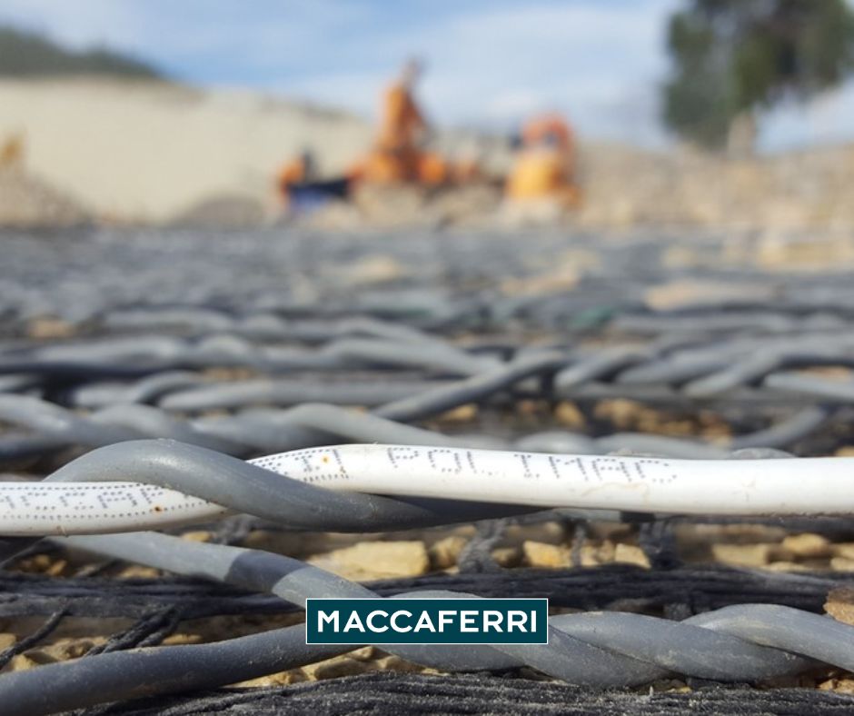 Recubrimiento polimérico para malla de acero de gaviones