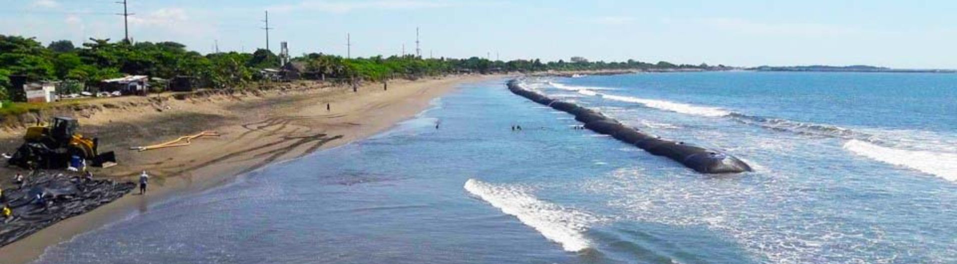 Uso de geotubos para evitar erosión en playas