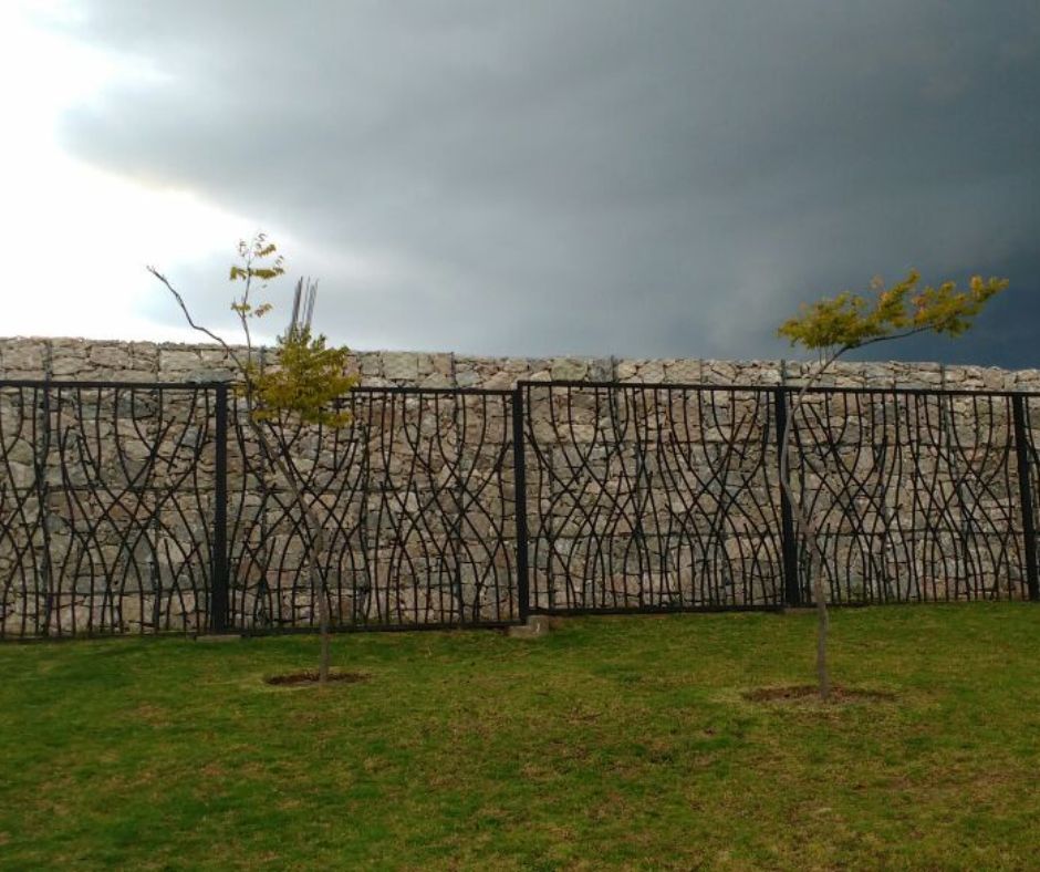 Muro de gaviones para arquitectura_proyecto en Puebla