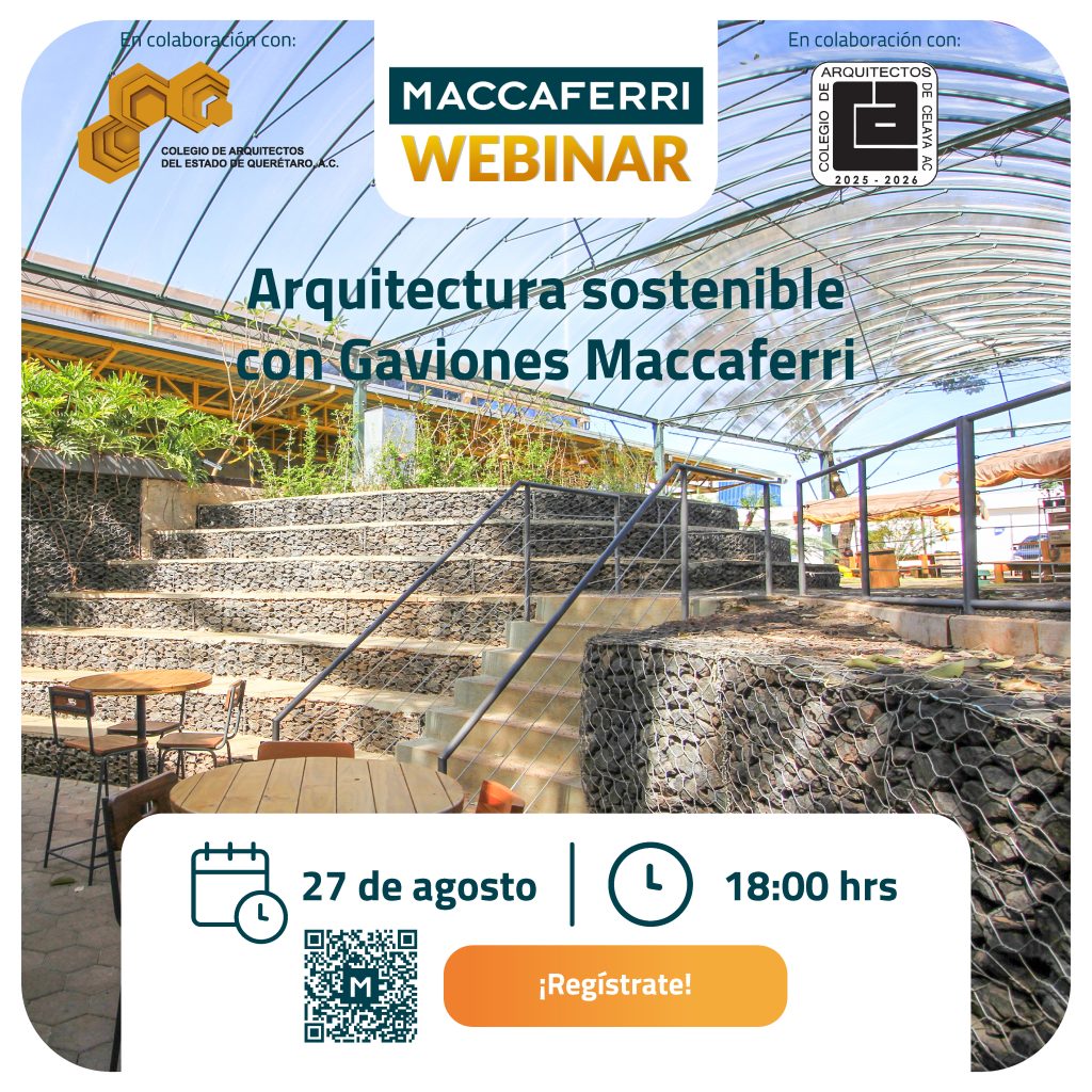 Webinar arquitectura sostenible con gaviones