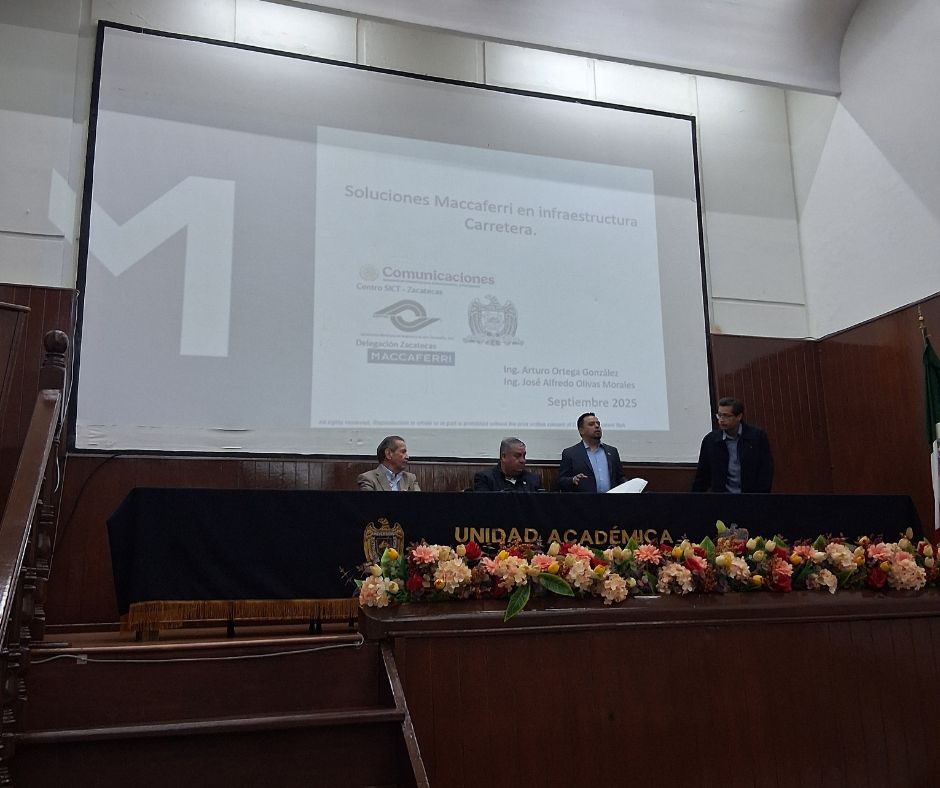Colaboración de Maccaferri con SICT AMIVTAC y UAZ