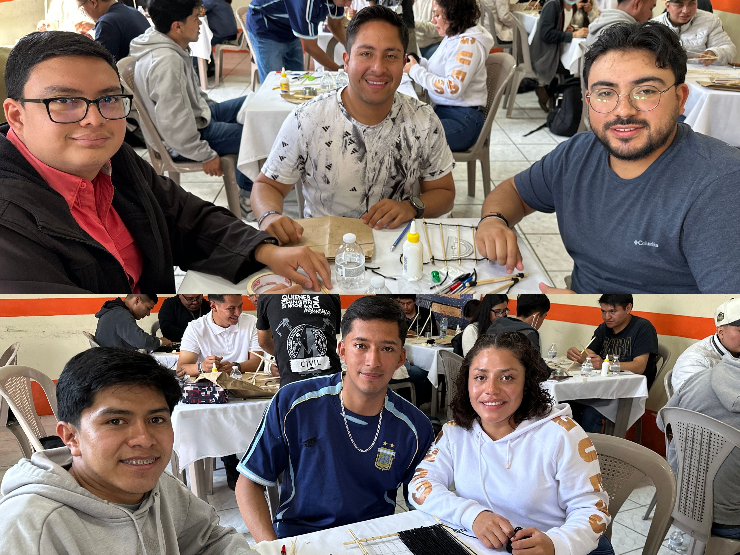 Estudiantes de ingeniería civil de Guatemala construyeron modelos a escala de barreras contra caídos