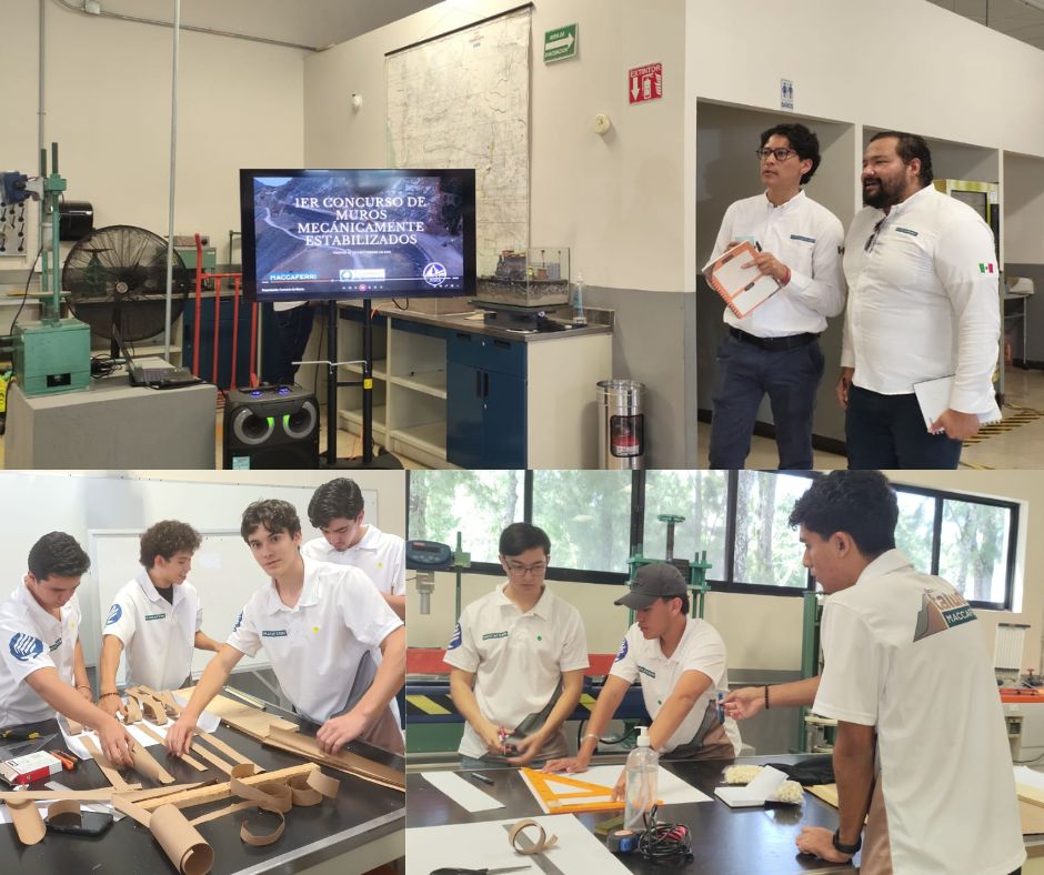 Estudiantes de ingeniería civil en desafío de geomuros_4