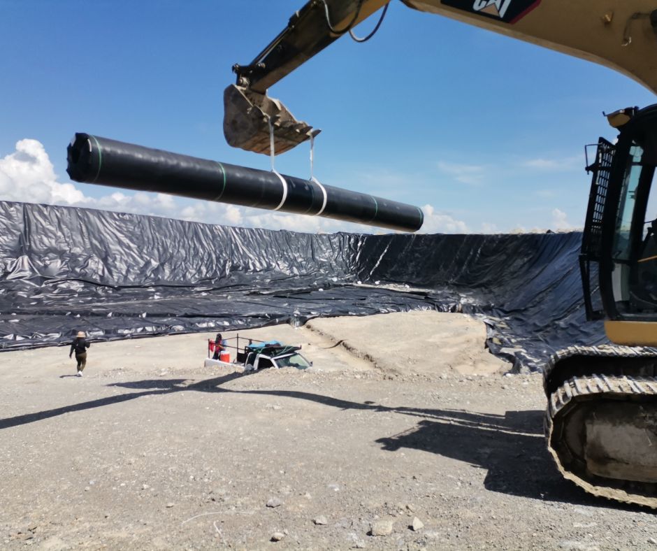 Instalación de geomembranas