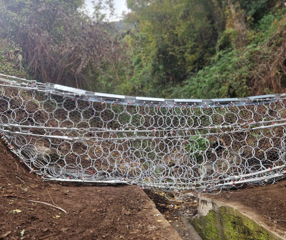 Barrera de malla de acero debris flow