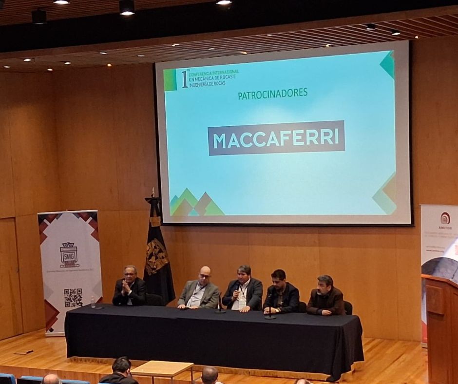 Mccaferri en la Conferencia Internacional sobre Ingeniería y Mecánica de Rocas
