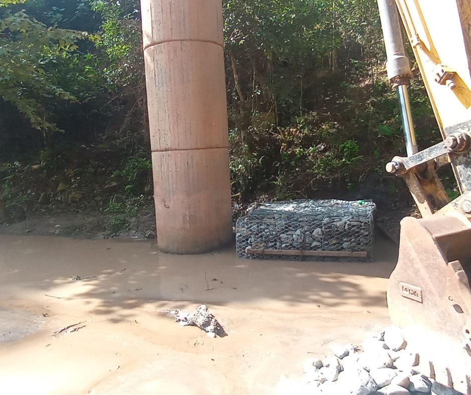 Aplicaciones de los gaviones en puentes