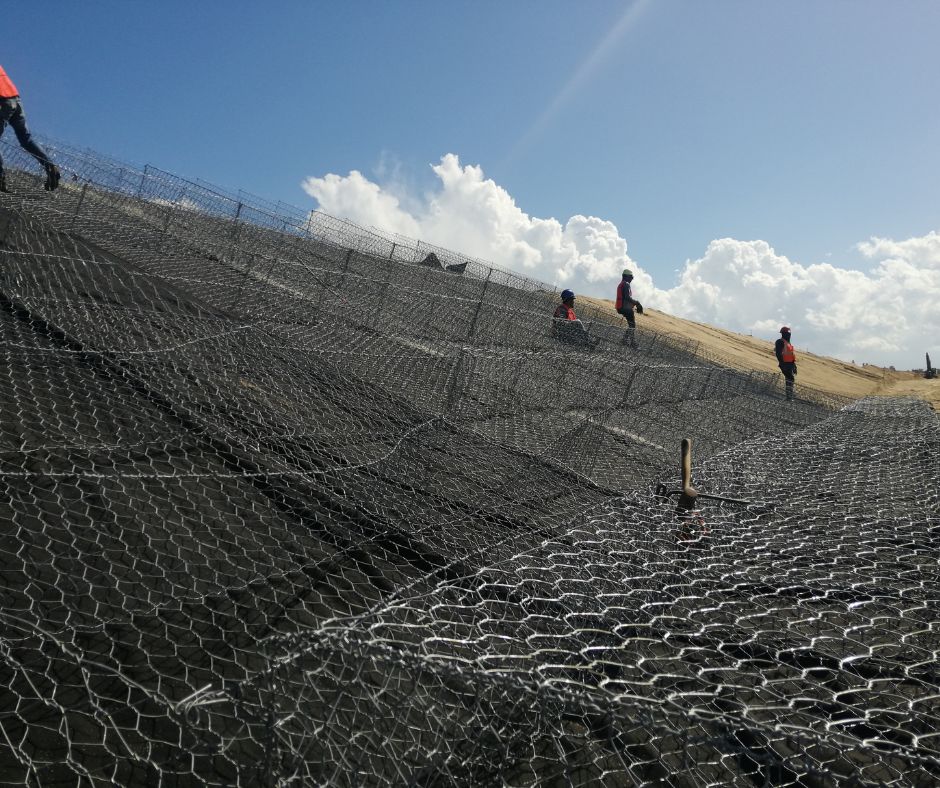 Colchones Reno de Maccaferri utilizado en el proyecto Costa Palmas