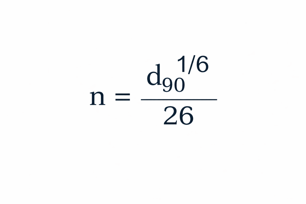 Fórmula Meyer Peter y Muller para cálculo hidráulico de cauces