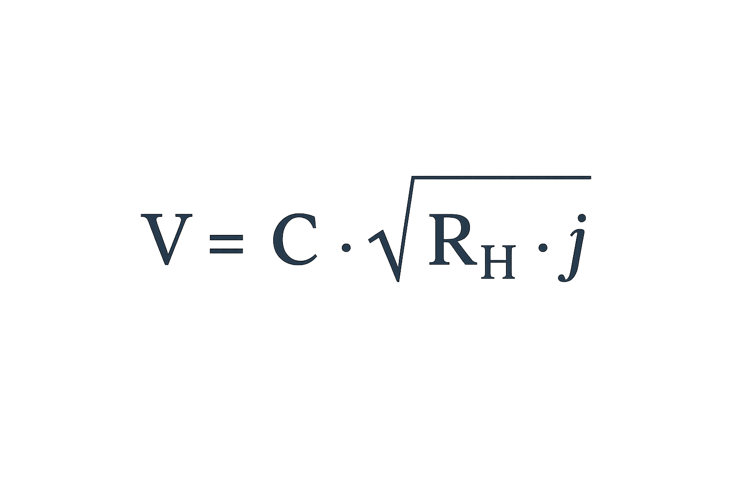 Fórmula de Chezy_cálculo hidráulico