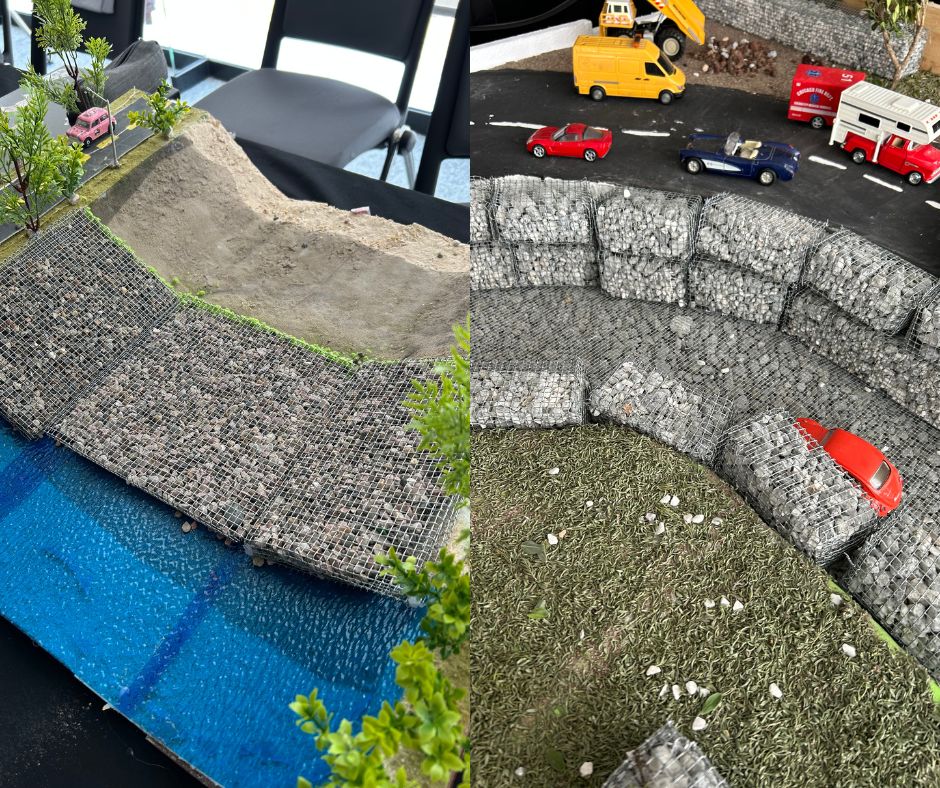 Aplicación de gaviones en hidráulica_Concurso de maquetas Maccaferri México