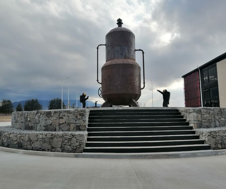 Construcción con gaviones en PODEBI Tlaxcala