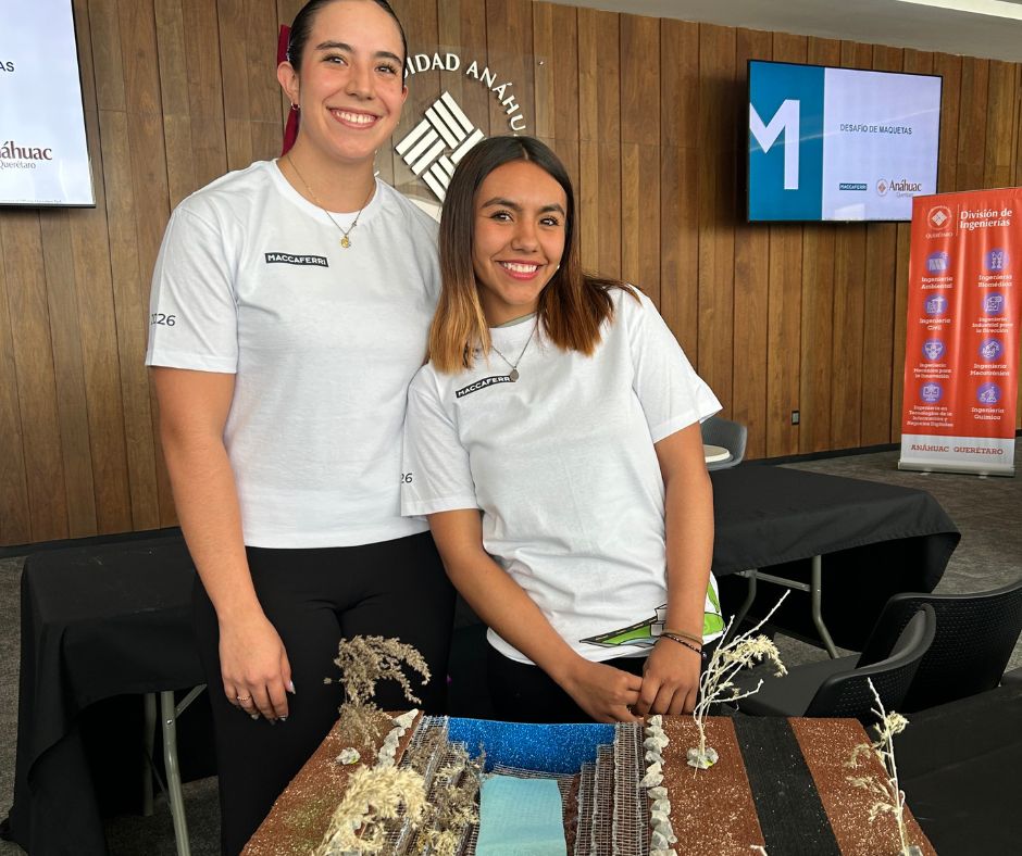 Estudiantes de ingeniería civil de la Anáhuac Querétaro aplicaron gaviones en maquetas