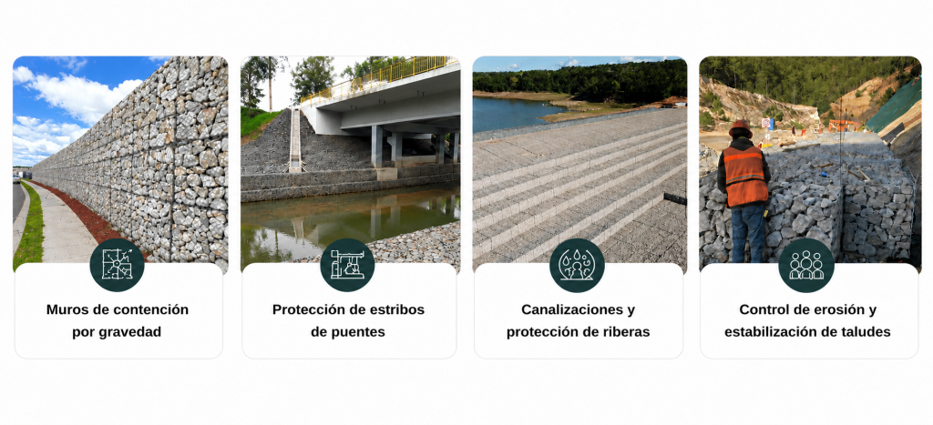 Aplicaciones en infraestructura Maccaferri
