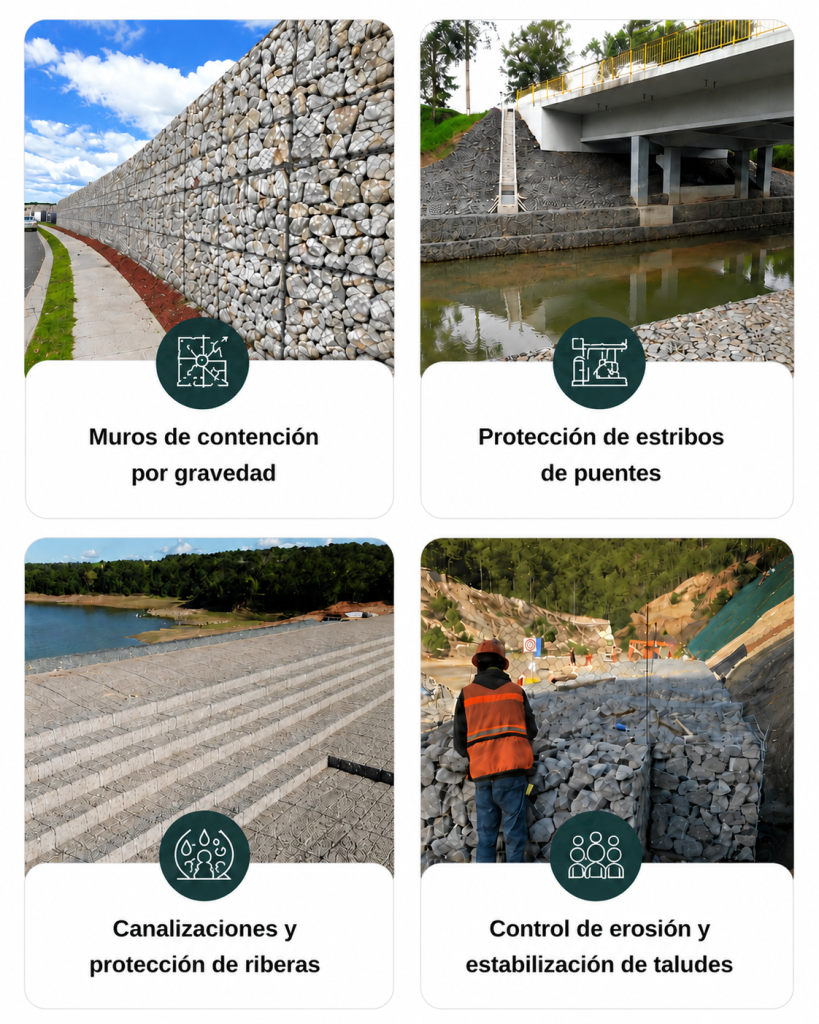 Aplicaciones en infraestructura Maccaferri mobile
