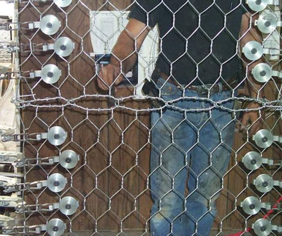Resistencia de la malla de acero de los gaviones