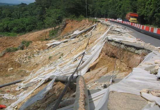 REINFORCED SOIL SLOPE AT MARAN, PAHANG, MALAYSIA