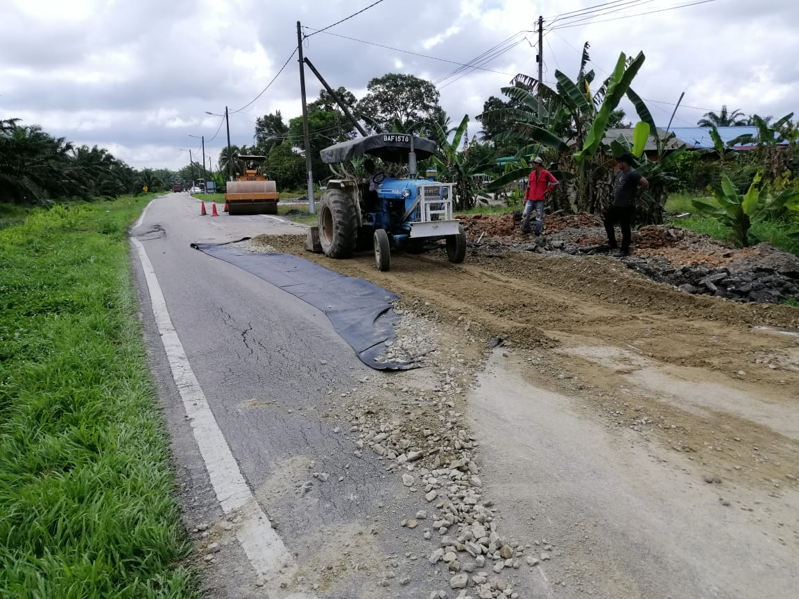 Roadworks Rectification at Pontian, Johor, Malaysia