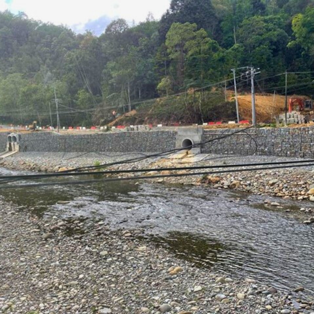 Reinforced Soil Wall with Terramesh in Kota Belud, Sabah