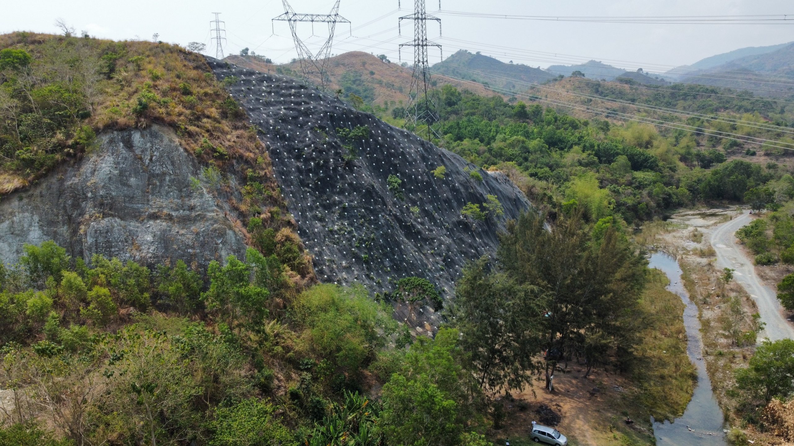 Ensuring Reliable Power Supply: Rockfall Protection System in Pangasinan