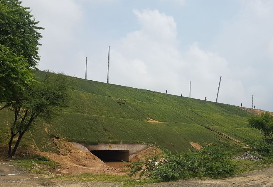 EROSION CONTROL MEASURES ON RAILWAY EMBANKMENT, RAJASTHAN