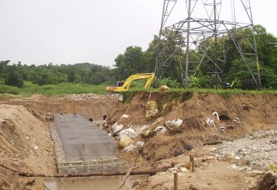 EROSION PROTECTION FOR POWER HOUSE