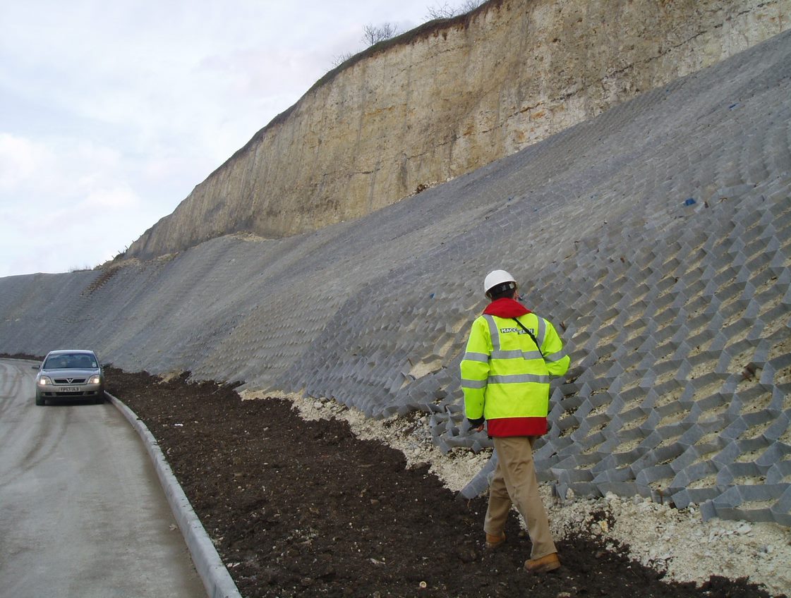 Geocell soil and erosion protection system