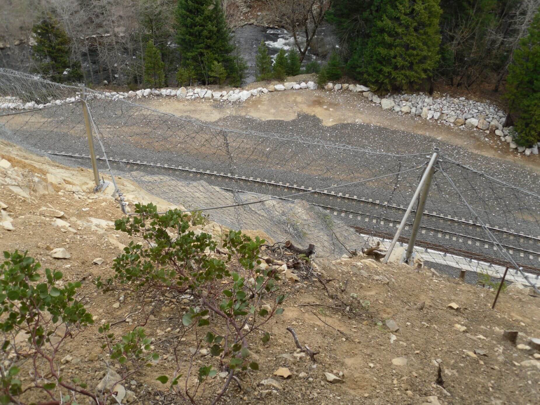 Rockfall Attenuator Barriers