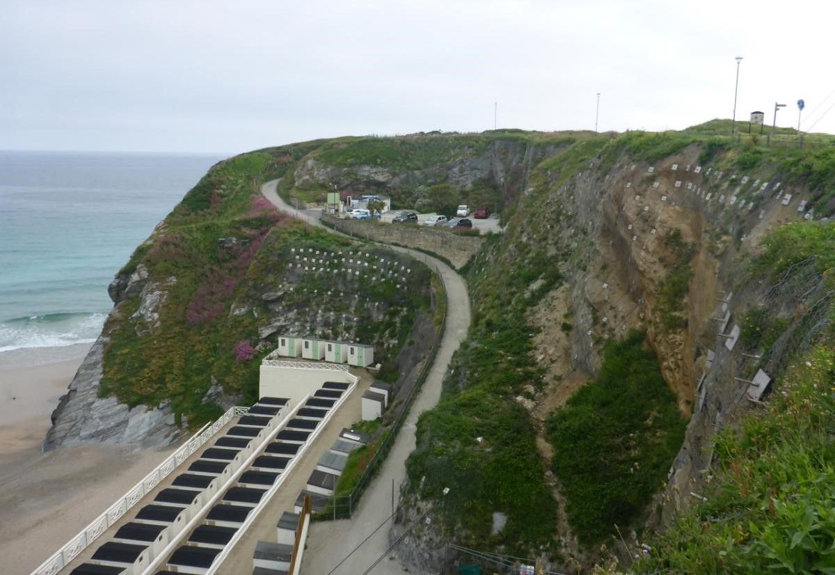 Tolcarne Beach – Cliff Slope Stablisation