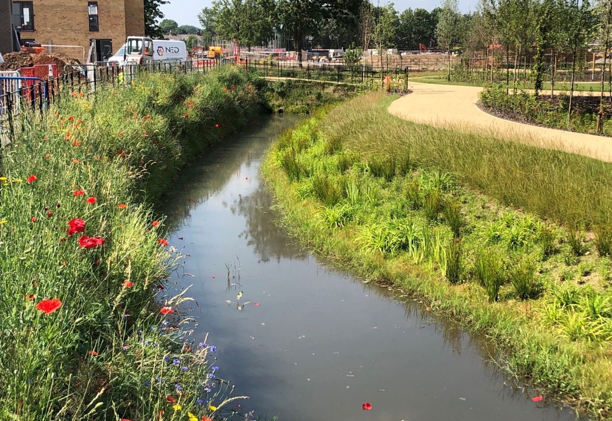 Green Terramesh Vegetated Retaining Walls at Castle Irwel