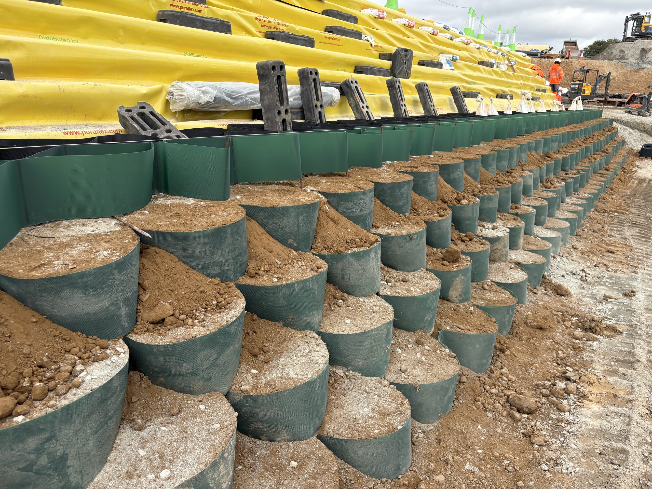 Lightweight Reinforced Soil Embankment Protects Critical Gas Main at Coton Park