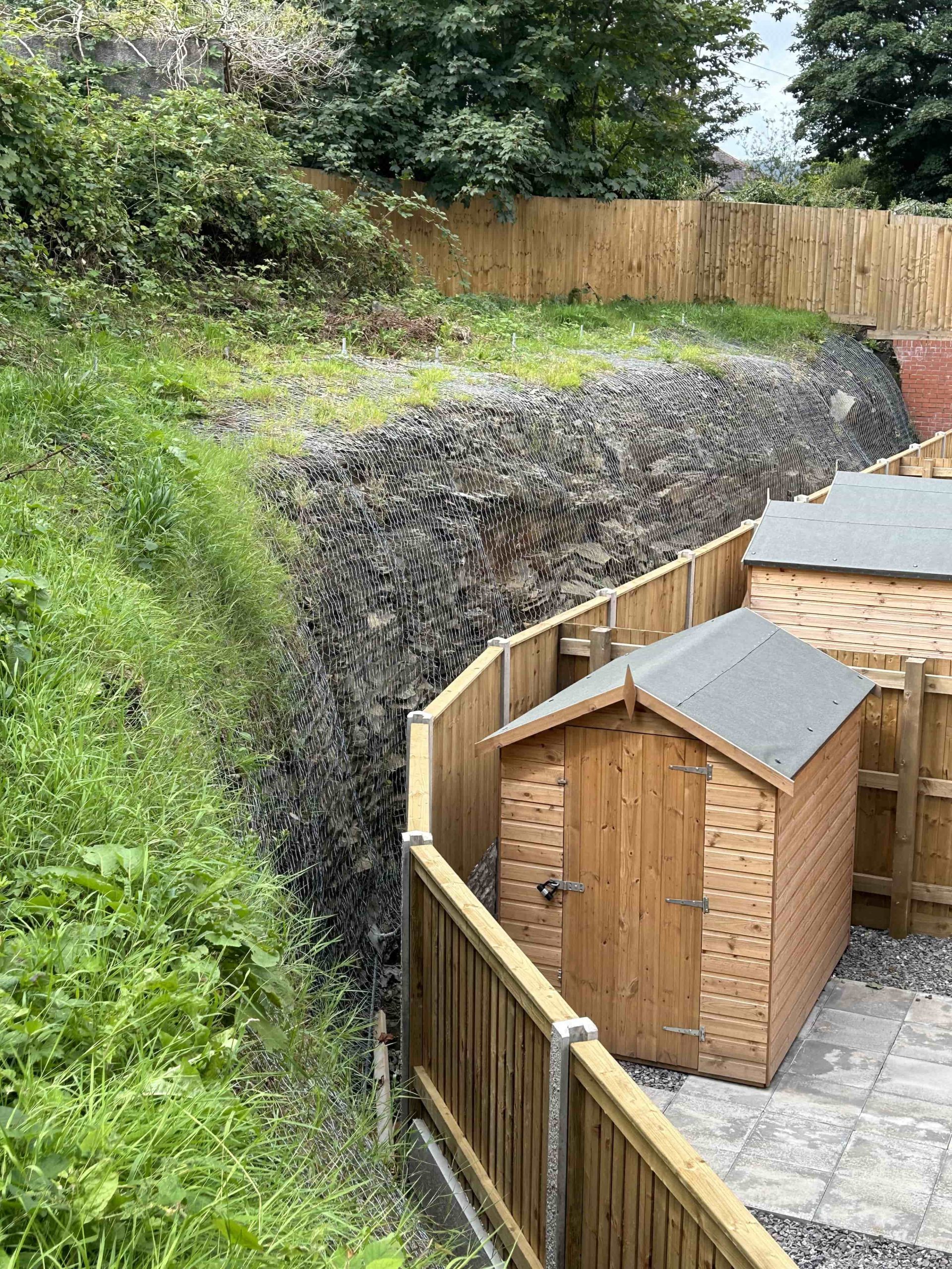 Draped Netting Solution at Residential Site