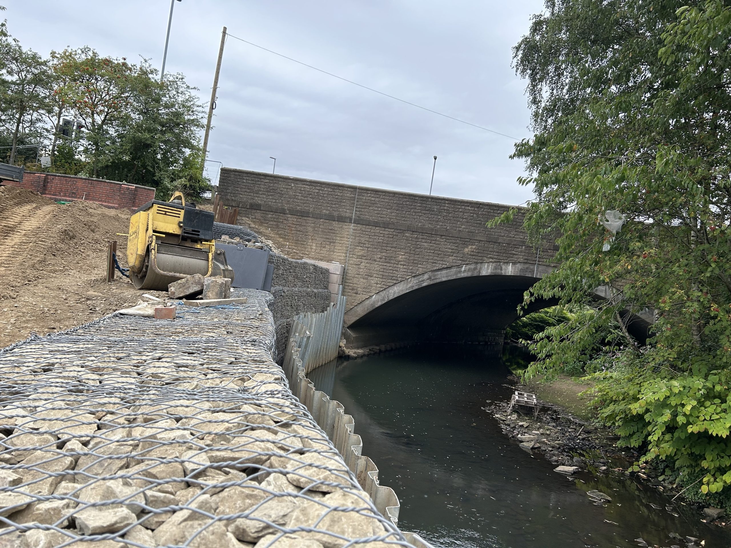 Retaining Wall Reconstruction at River Roch Using Terramesh System