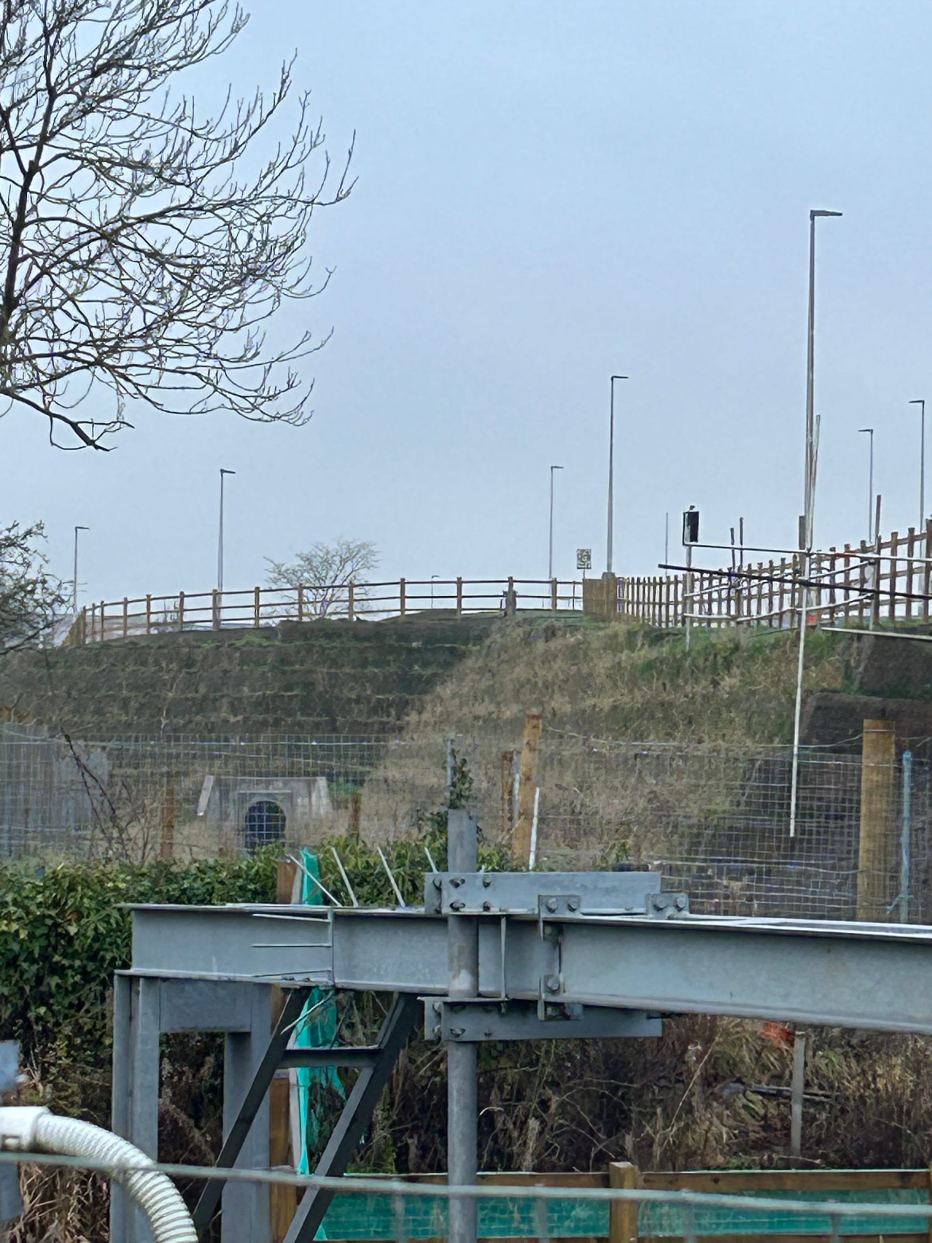 Winchburgh Infrastructure Project  Green Terramesh Slope Stabilisation for Road Construction on Marshland