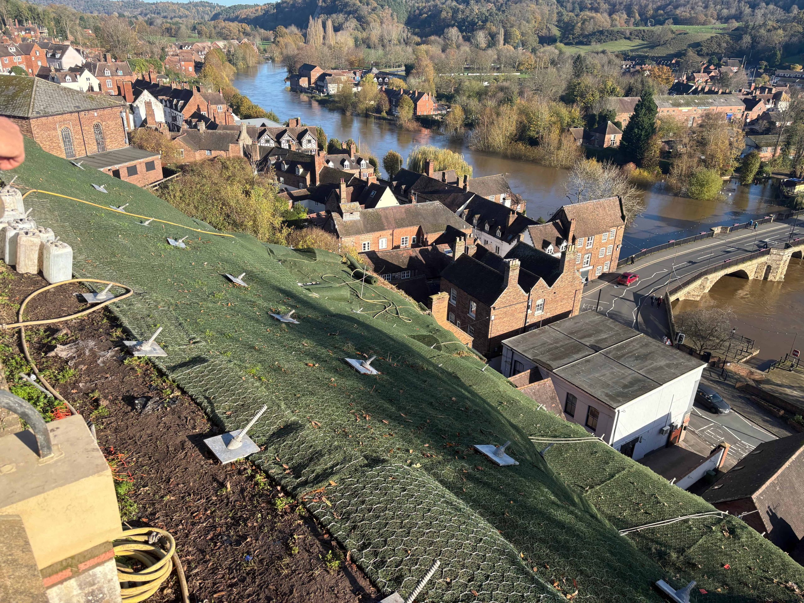Castle Walk Slope Stabilisation Project, Bridgnorth, Shropshire