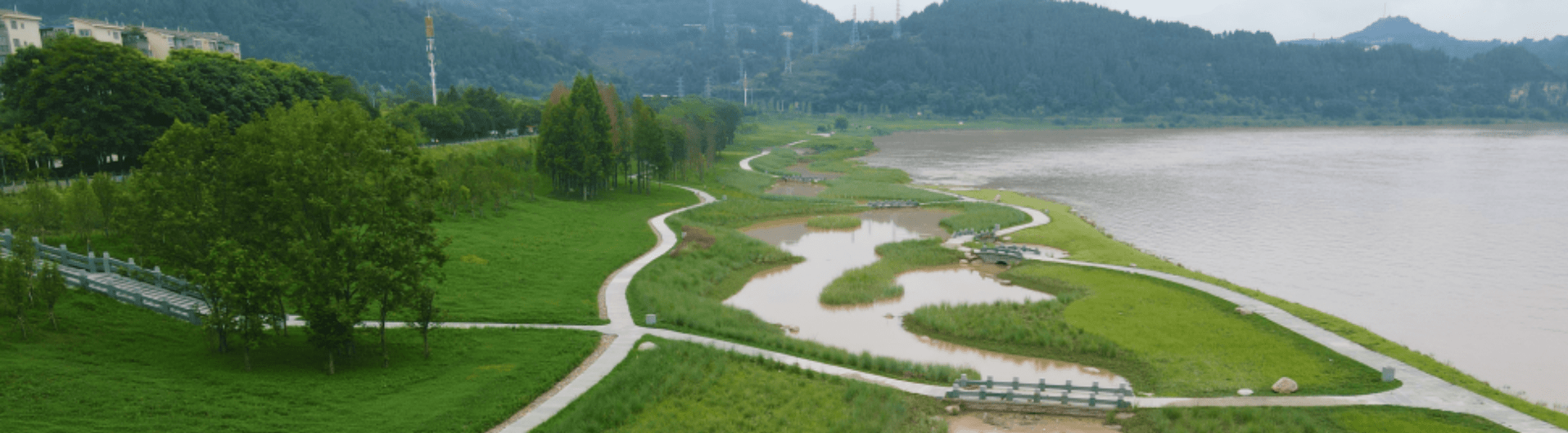 Yilong County: a green infrastructure project that blends into the urban landscape