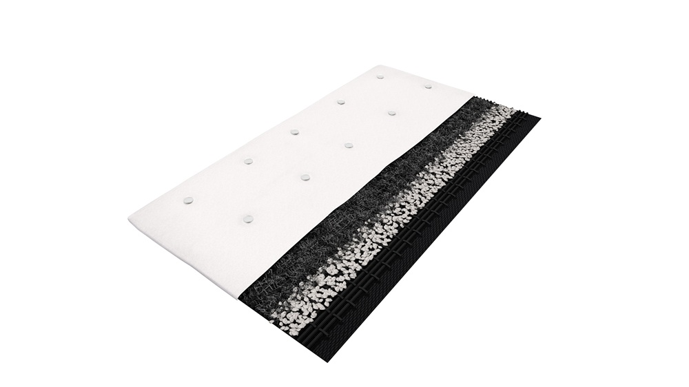 Remedial Filtering Mattresses are flexible and modular engineering solutions designed for protection, stabilization, and filtration in hydraulic or coastal environments subject to erosion or degradation. These mattresses are composed of filtering geotextiles and infill materials (such as sand or aggregates), providing separation and energy dissipation functions that help restore seabed or riverbed stability and reduce sediment transport over time. They are especially suitable for maintenance or enhancement works on existing structures—such as breakwaters, embankments, or coastal defense systems—where fast, simple, and environmentally low-impact installation is required.