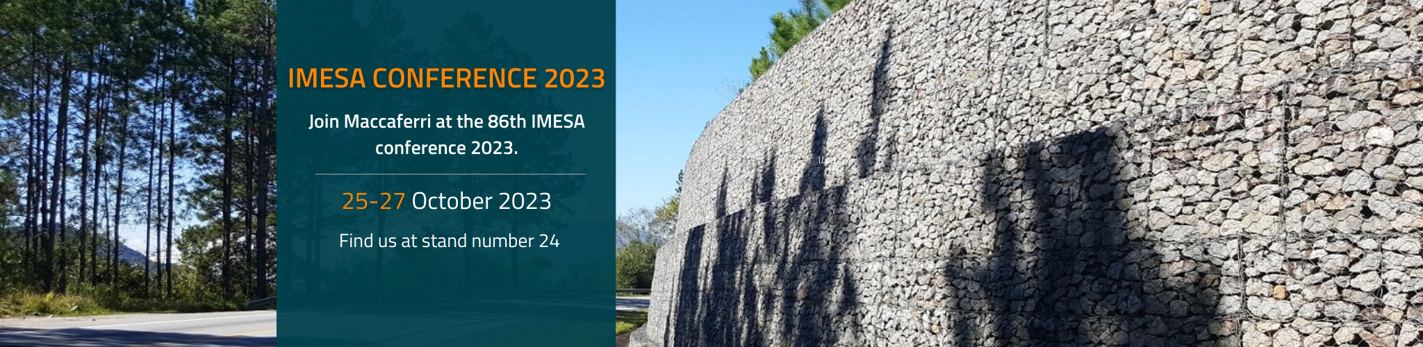 Join the Maccaferri SA team at the 86th IMESA conference 2023